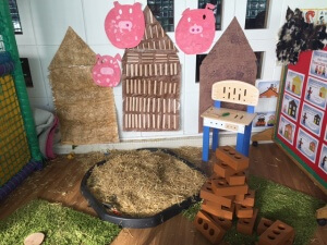 Our Three Little Pigs houses – I’ll huff and I’ll puff…