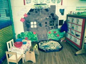 Our Three Bears House complete with porridge play! 