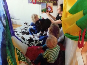 We love story time in our den