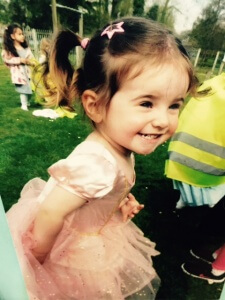 Ella enjoying our royal street party