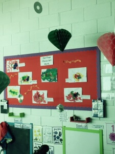 The babies’ free-choice artwork
