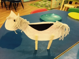 Neigh time: Our Peg leg horse