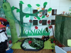 Our jam-packed jungle featuring jungle animals and crawly ladybirds