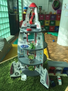 Our space rocket- can you spot the alien?