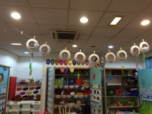 Our homemade dreamcatchers