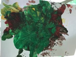 Our Toddler's creative colour mixing.