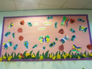 Our Spring display full of busy bees and butterflies