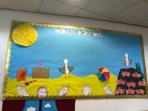 Our Pre-schooler's Summer Display - Check out those snappy crabs!