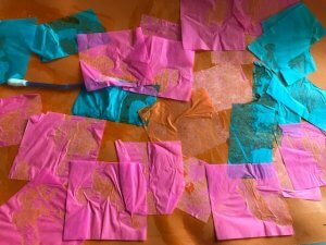 Our toddler's colourful artwork
